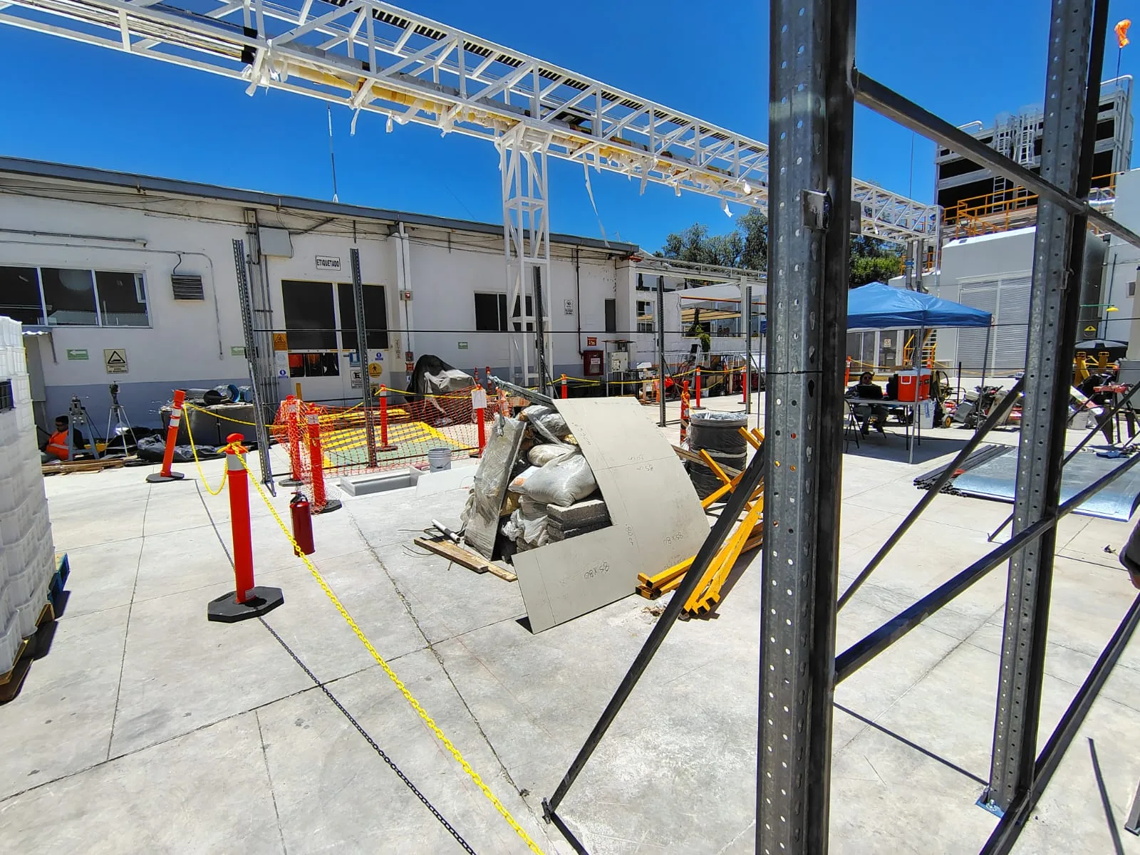 Tapial y estructura para CEDIS Pachuca